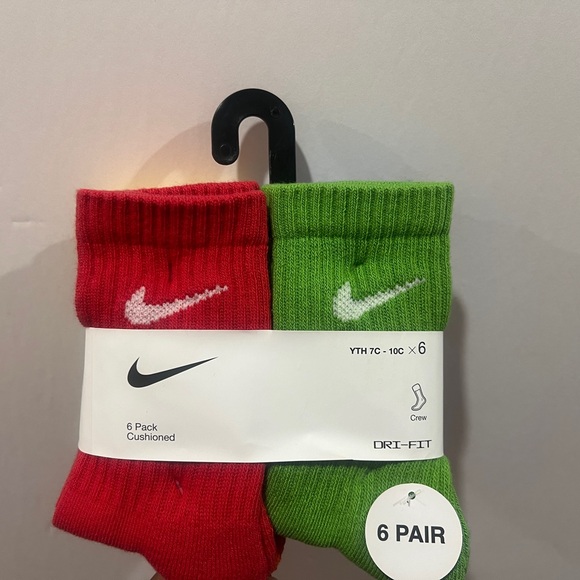 Nike, Cushioned Crew, 6 Pack Socks, Multicolor - Picture 11 of 14